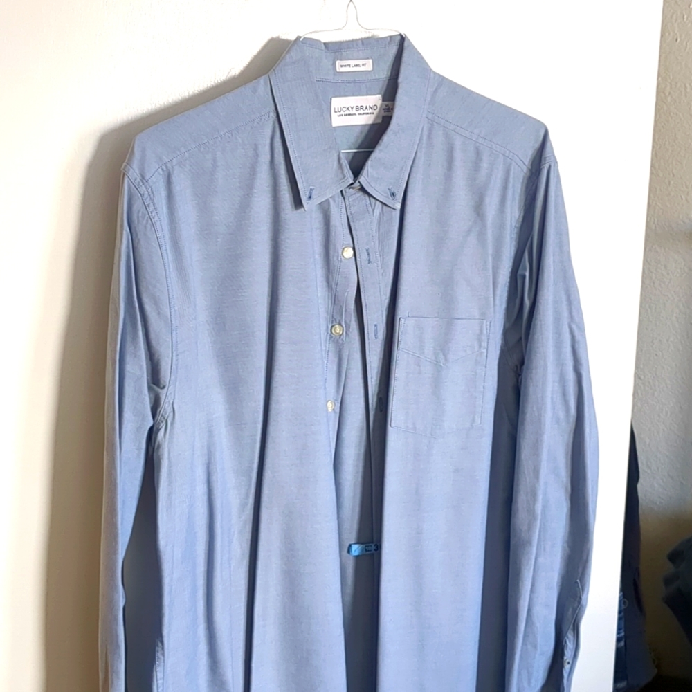Lucky brand light blue long sleeve shirt